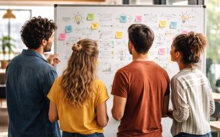 groupe-jeunes-tableau-bureau-flou