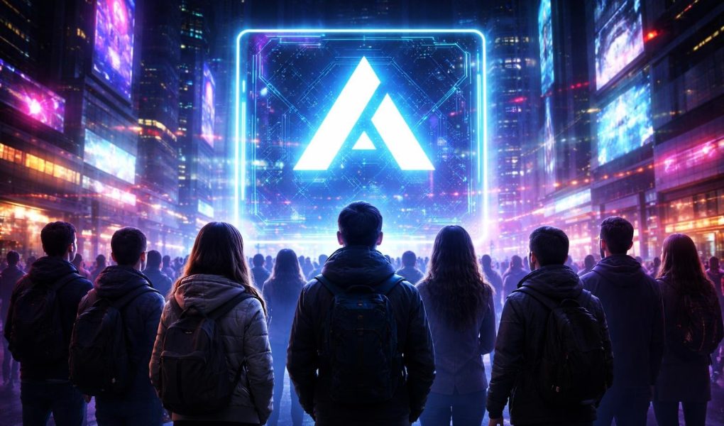 personnes-enseigne-technologique-neons-soiree