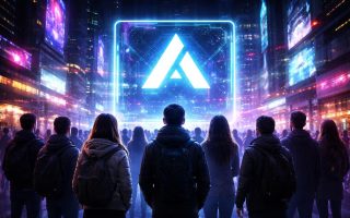 personnes-enseigne-technologique-neons-soiree