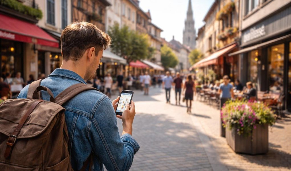 rue-bourg-en-bresse-personne-smartphone