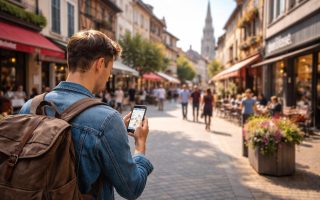 rue-bourg-en-bresse-personne-smartphone