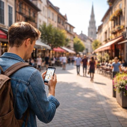 rue-bourg-en-bresse-personne-smartphone