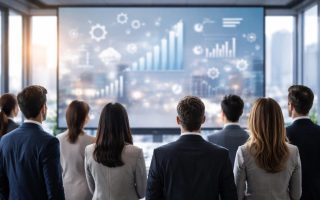 personnes-dos-reunion-ecran-graphique