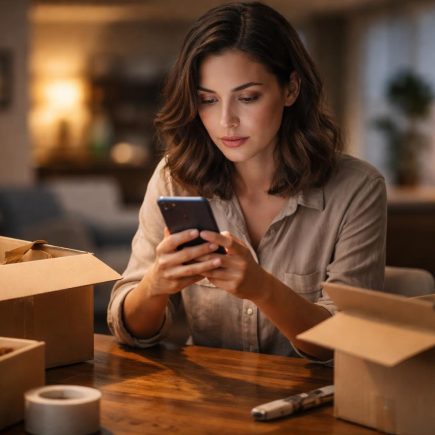 personne-smartphone-boites-livraison-interieur