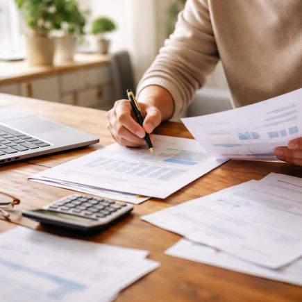 personne-documents-financiers-ordinateur-plantes