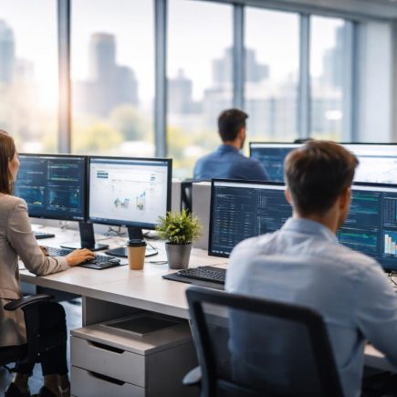 bureau-moderne-ecrans-vue-urbaine