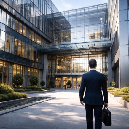 batiment-moderne-vitres-personne-пremier-plan