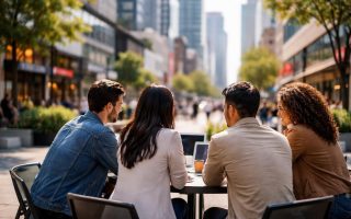 centre-ville-anime-personnes-table-discussion