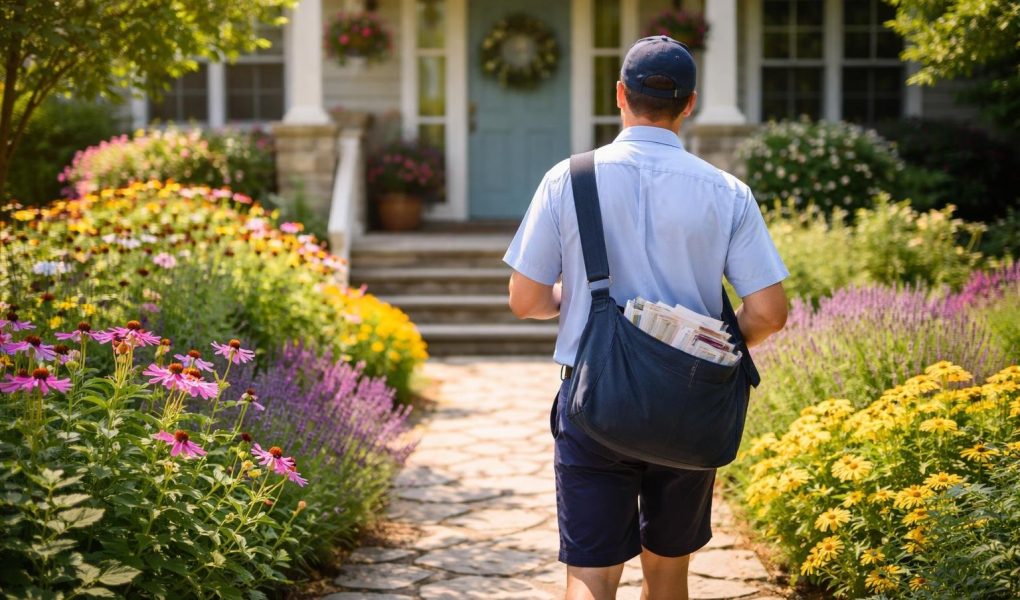 facteur-courrier-maison-fleurs-ensoleille