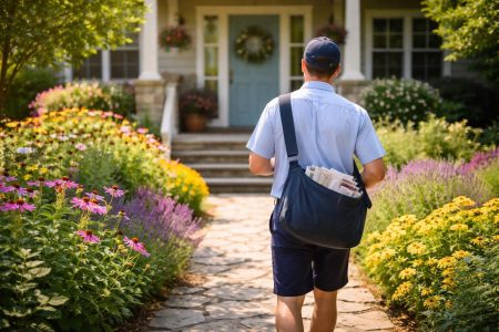 facteur-courrier-maison-fleurs-ensoleille